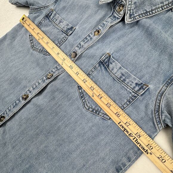 Neuflora Denim Button Down Shirt - Picture 10 of 12